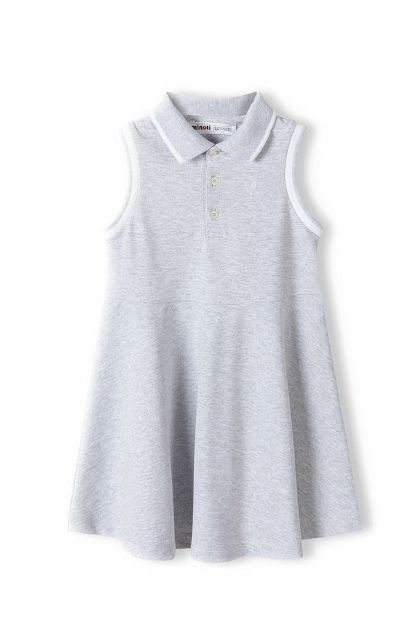 MINOTI MINOTI Рокля  сив меланж / бяло