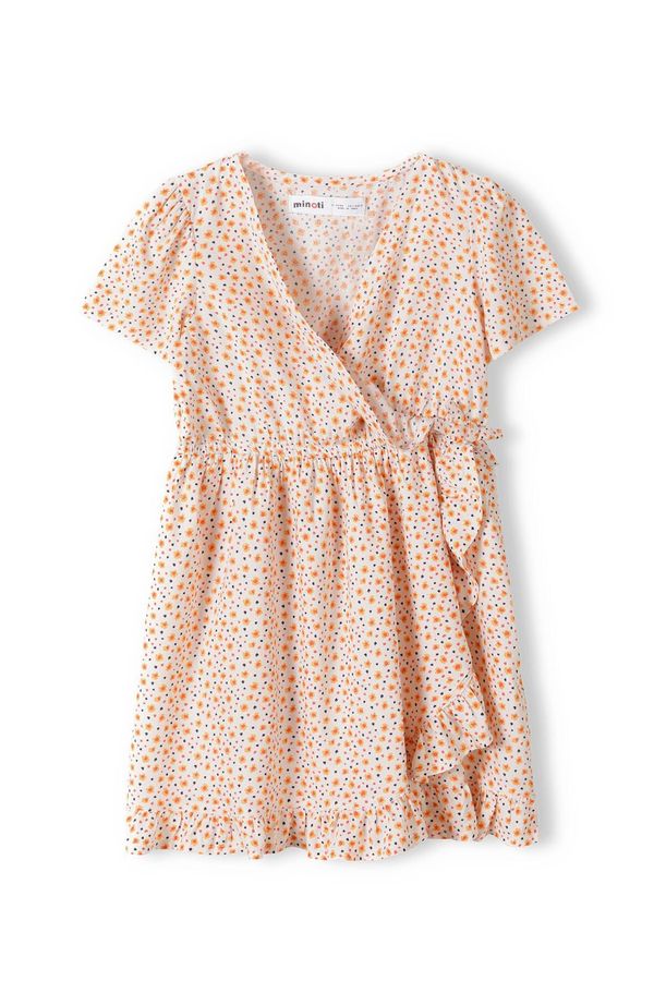 MINOTI MINOTI Рокля  жълто / оранжево / черно / бяло