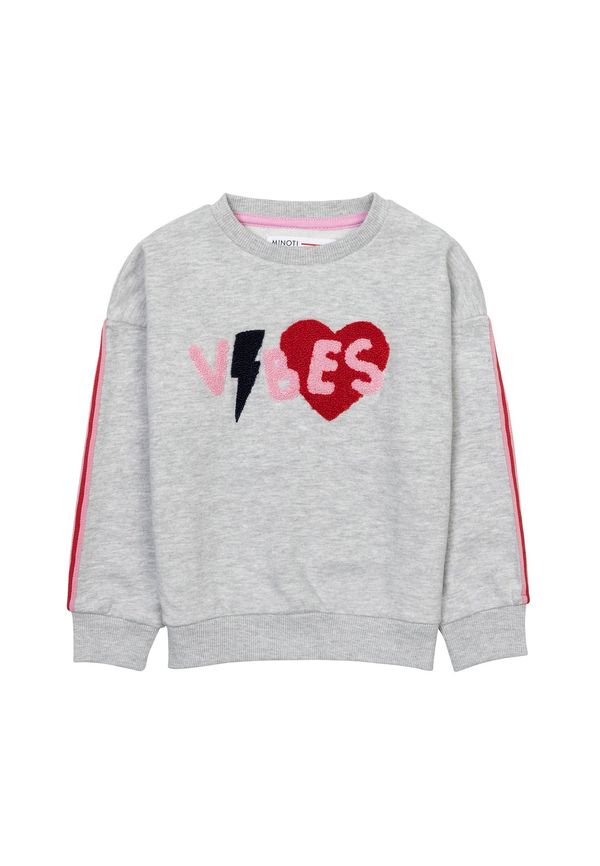 MINOTI MINOTI Суичър  сив меланж / розово / червено / черно