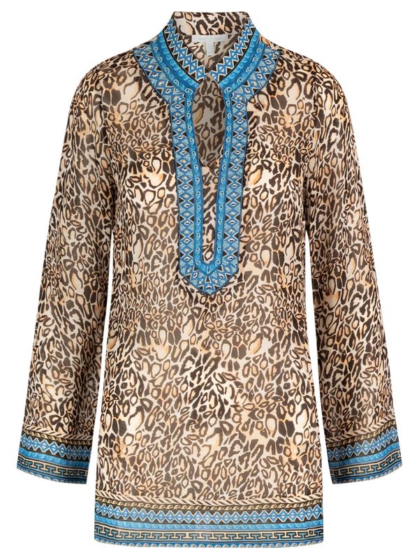 mint & mia mint & mia Блуза  бежово / цвят "пясък" / циан / шоколад