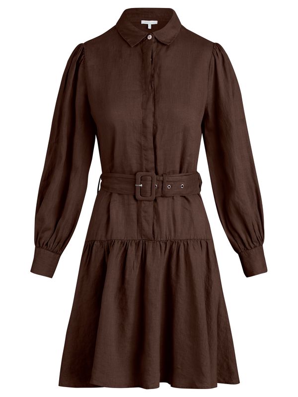 mint & mia mint & mia Рокля тип риза  шоколад