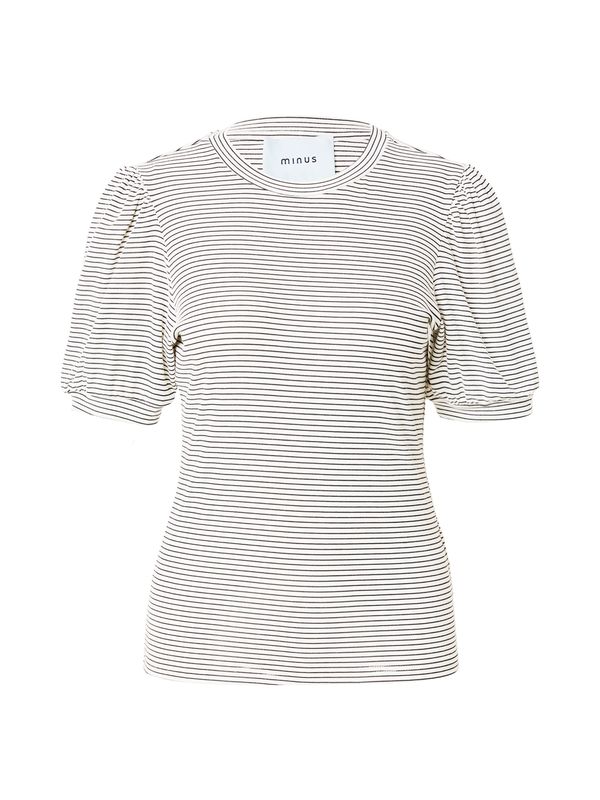 minus minus Тениска 'Juma'  черно / мръсно бяло