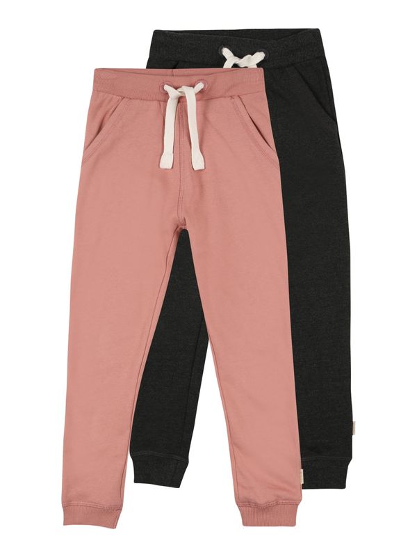 MINYMO MINYMO Панталон  антрацитно черно / бледорозово