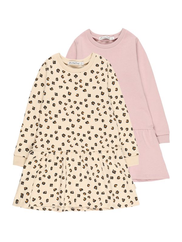 MINYMO MINYMO Рокля  шампанско / кафяво / бледоморав / черно