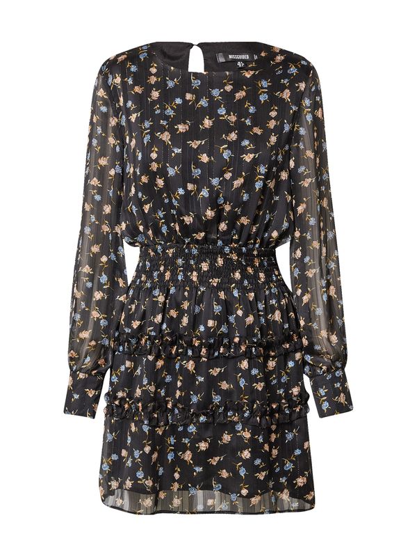 Missguided Missguided Рокля  бежово / светлосиньо / златистожълто / черно