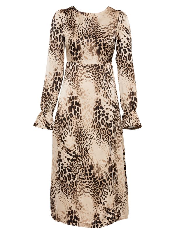 Missguided Missguided Рокля  кафяво / светлокафяво / черно