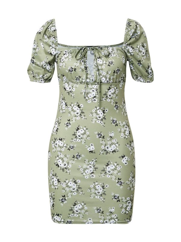 Missguided Missguided Рокля  маслина / черно / бяло