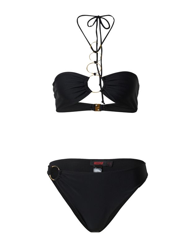 Misspap Misspap Бански тип бикини  злато / черно