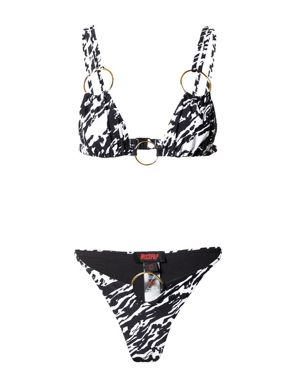 Misspap Misspap Бански тип бикини  злато / черно / бяло