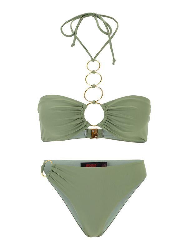 Misspap Misspap Бански тип бикини  злато / каки