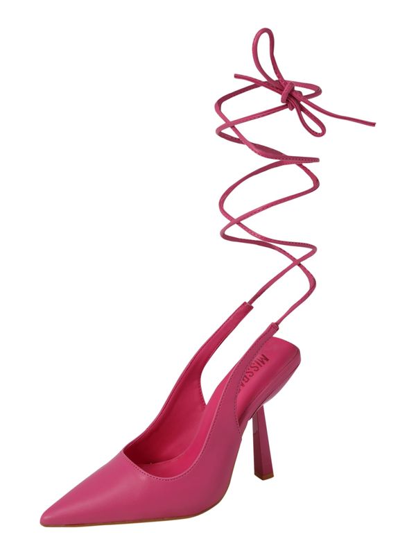 Misspap Misspap Дамски обувки на ток с отворена пета  фуксия