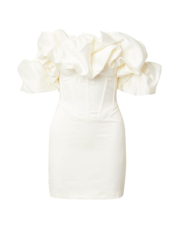 Misspap Misspap Рокля 'Bardot'  кремаво