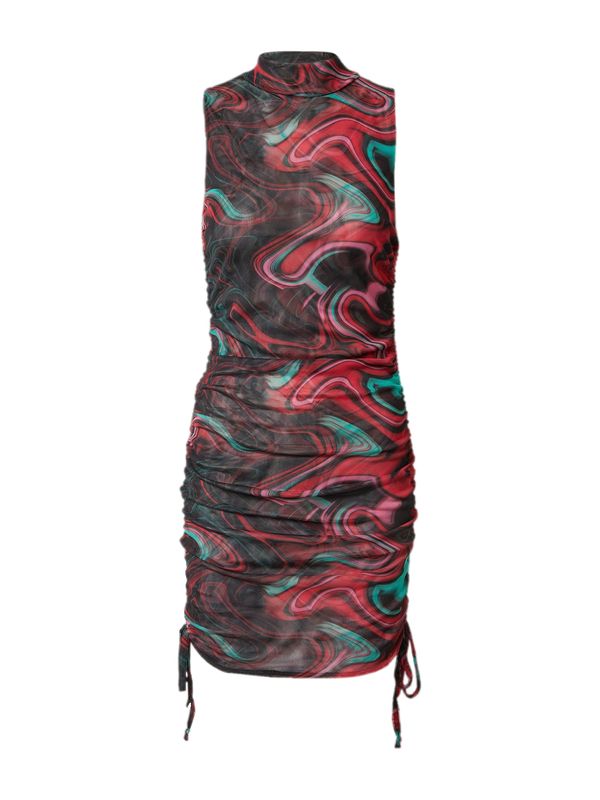 Misspap Misspap Рокля  пастелно синьо / карминено червено / огнено червено / черно