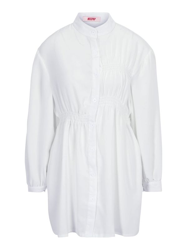Misspap Misspap Рокля тип риза  бяло