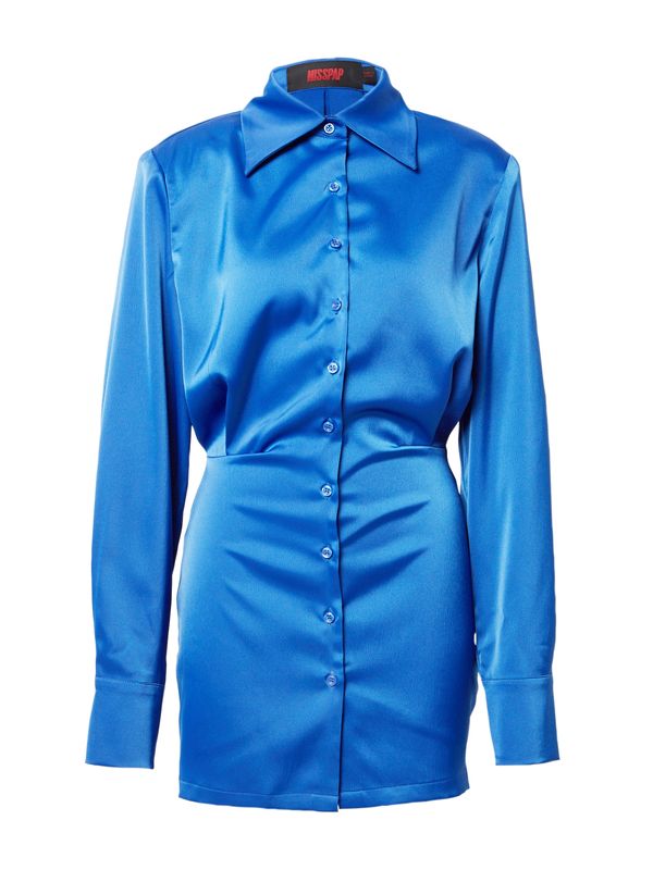 Misspap Misspap Рокля тип риза  лазурно синьо