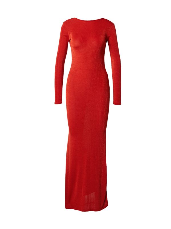 Misspap Misspap Вечерна рокля  ръждиво червено