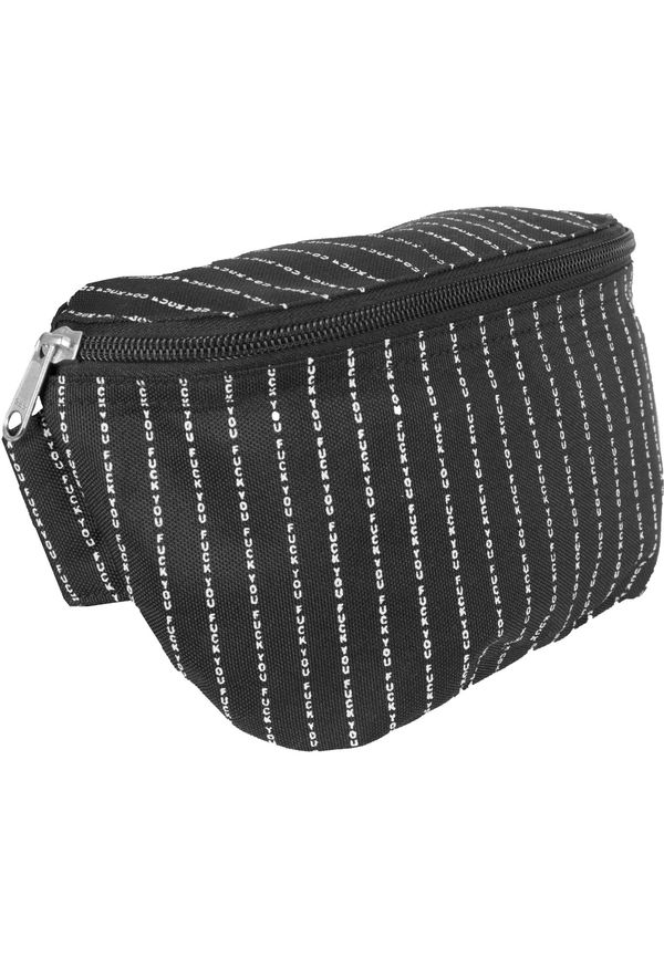 Mister Tee Mister Tee Чанта за кръста 'F*ck you'  черно / бяло