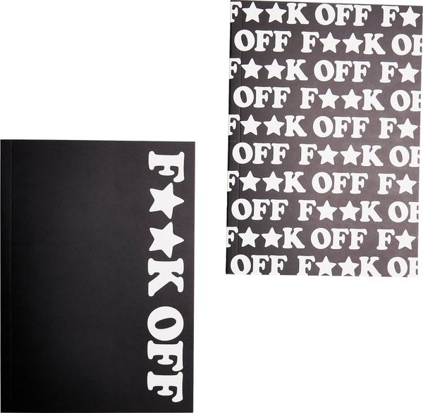 Mister Tee Mister Tee Пособия за писане 'Fuck Off'  черно / бяло