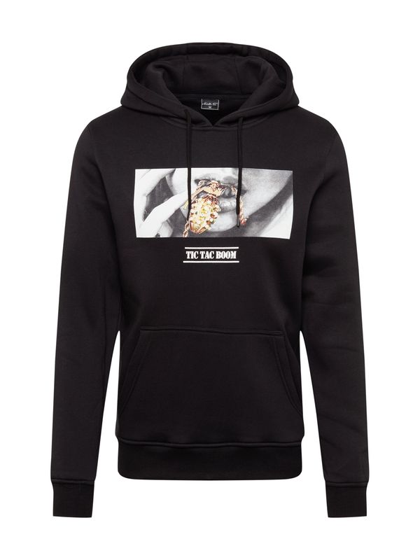 Mister Tee Mister Tee Суичър 'Boom'  сиво / черно / бяло