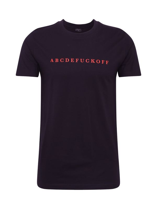 Mister Tee Mister Tee Тениска 'ABC'  карминено червено / черно