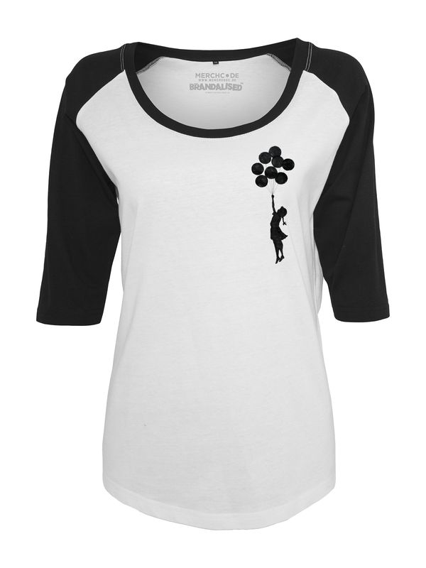 Mister Tee Mister Tee Тениска 'Banksy Balloons'  черно / бяло