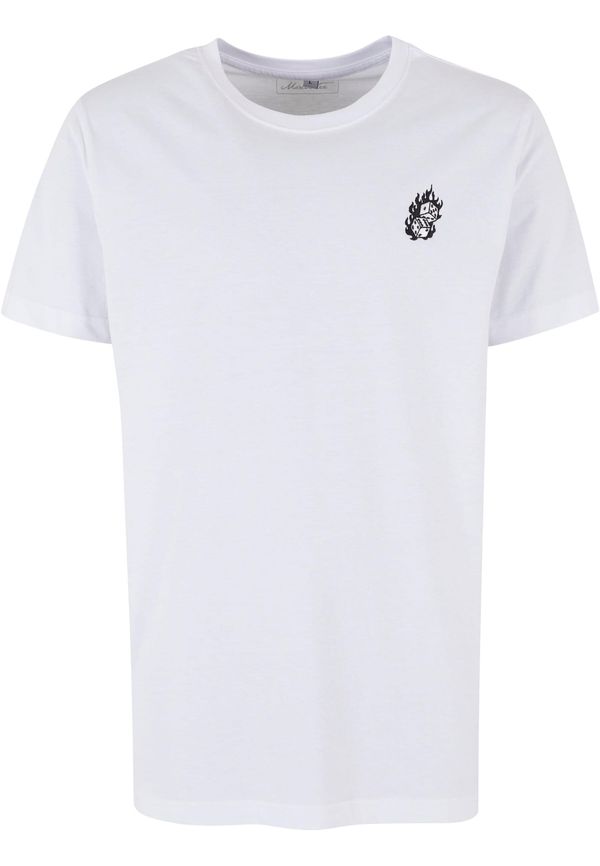 Mister Tee Mister Tee Тениска 'Dice Fire EMB Tee'  черно / бяло