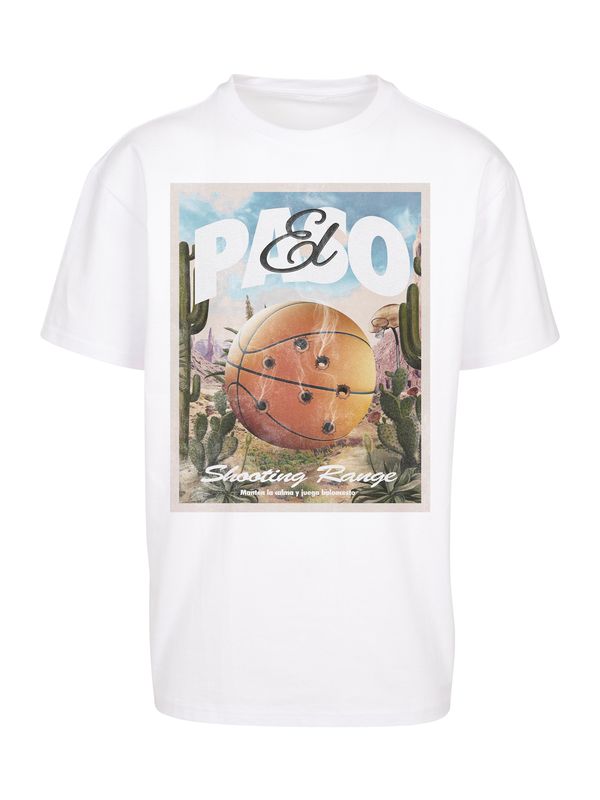 Mister Tee Mister Tee Тениска 'El Paso'  светлосиньо / пъстро / пастелно оранжево / мръсно бяло