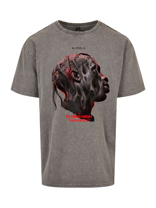 Mister Tee Mister Tee Тениска 'Flying High'  камък / неоново червено / черно
