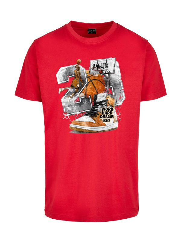 Mister Tee Mister Tee Тениска  кафяво / червено / черно / бяло