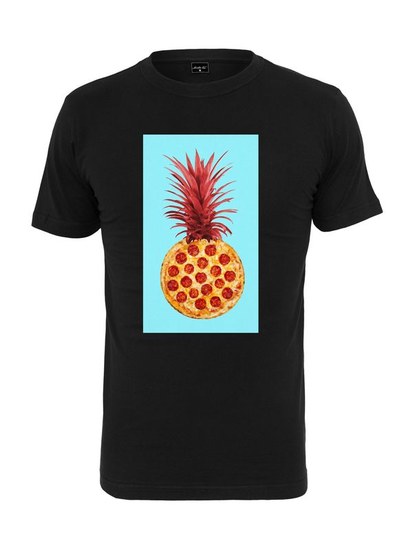 Mister Tee Mister Tee Тениска 'Pizza Pineapple'  аквамарин / златистожълто / пъпеш / тъмночервено / черно