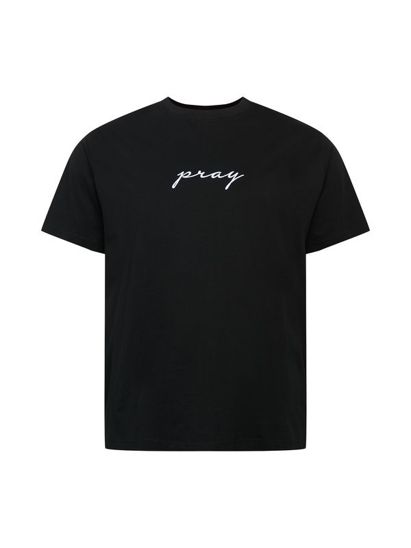 Mister Tee Mister Tee Тениска 'Pray'  черно / бяло
