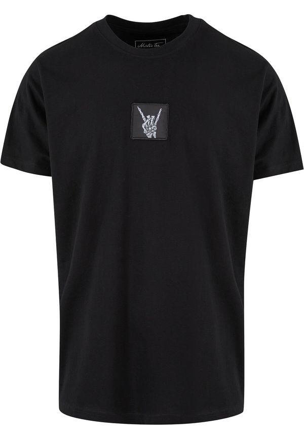 Mister Tee Mister Tee Тениска 'Skelett'  графитено сиво / светлосиво / черно / бяло