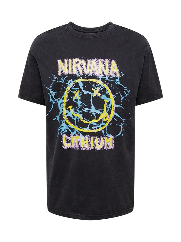 Mister Tee Mister Tee Тениска  светлосиньо / жълто / бледоморав / черно