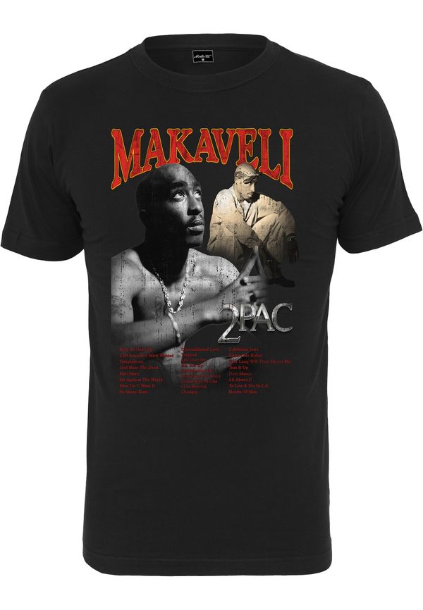 Mister Tee Mister Tee Тениска 'Tupac Makaveli'  сиво / светлочервено / черно