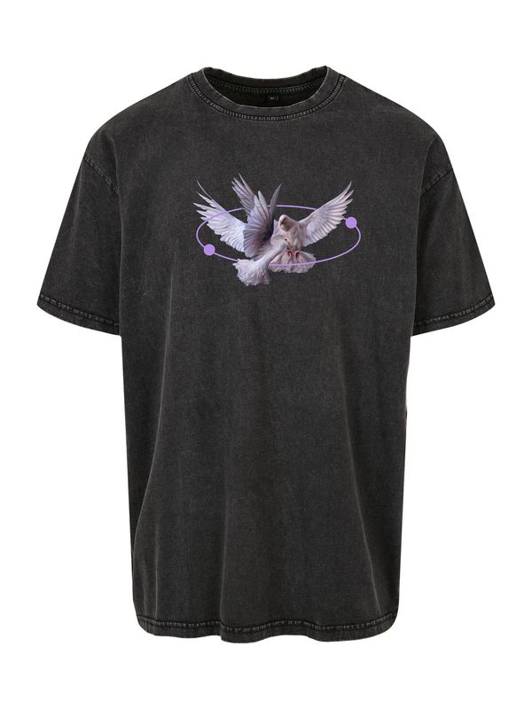 Mister Tee Mister Tee Тениска 'Vive la Liberte'  люляк / светлолилаво / черно