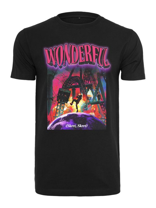 Mister Tee Mister Tee Тениска 'Wonderful'  неоново жълто / неоноволилаво / неоново розово / черно