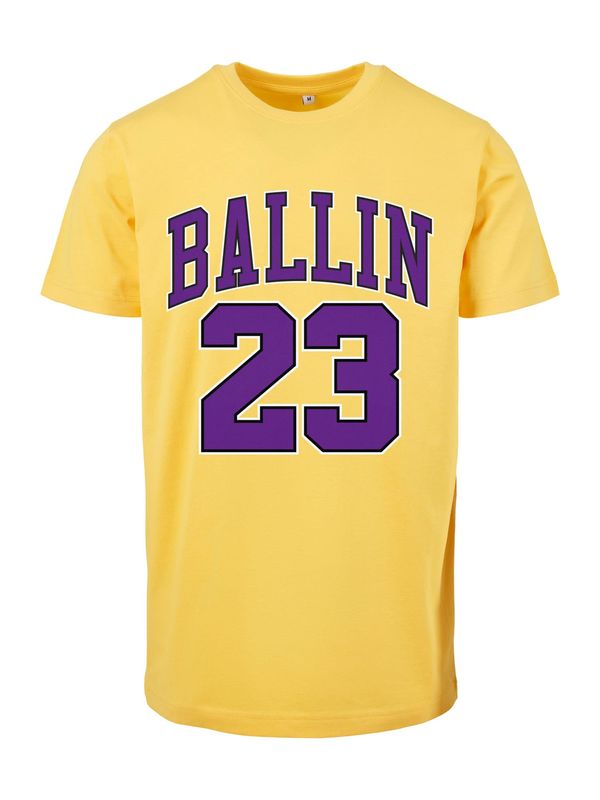 Mister Tee Mister Tee Тениска  жълто / тъмнолилаво / черно / бяло