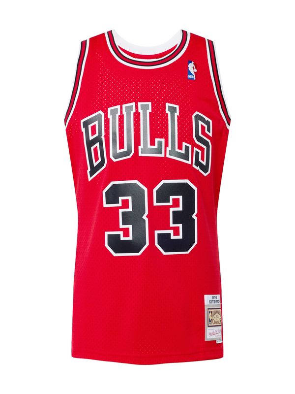 Mitchell & Ness Mitchell & Ness Функционална тениска 'Scottie Pippen'  червено / черно / бяло