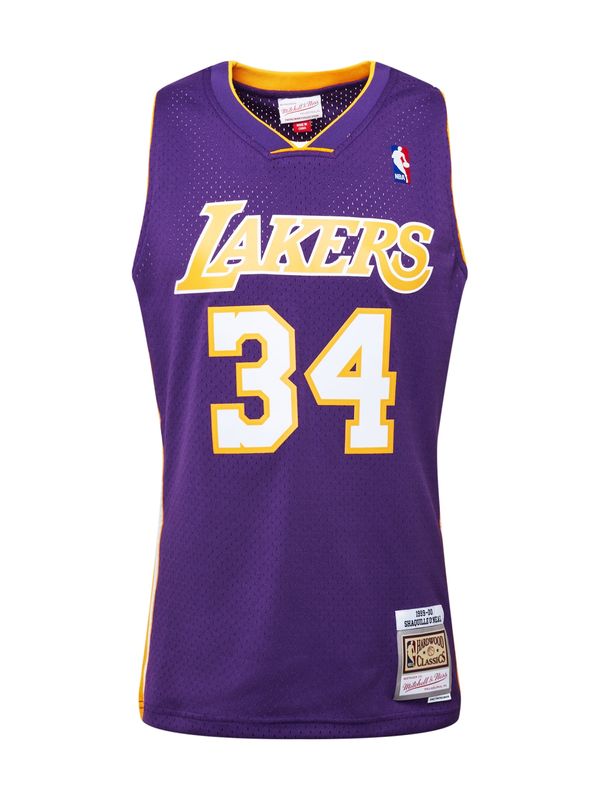 Mitchell & Ness Mitchell & Ness Тениска 'LA LAKERS - NBA SWINGMAN'  жълто / тъмнолилаво / бяло