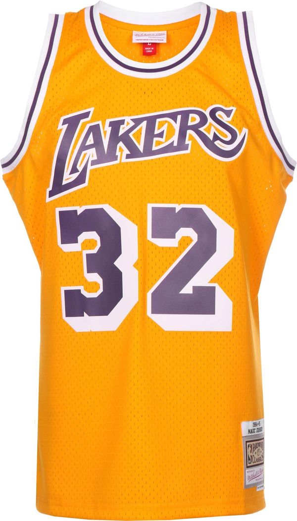 Mitchell & Ness Mitchell & Ness Тениска 'Los Angeles'  златистожълто / лилав / бяло