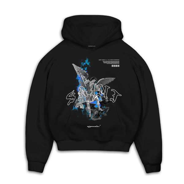 MJ Gonzales MJ Gonzales Суичър 'SAINT V.1'  синьо / сиво / черно / бяло