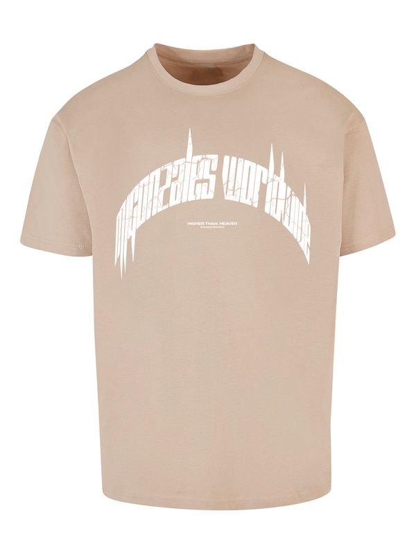 MJ Gonzales MJ Gonzales Тениска 'Higher Than Heaven'  цвят "пясък" / бяло