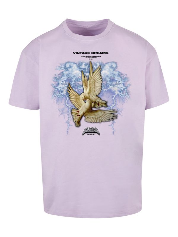 MJ Gonzales MJ Gonzales Тениска 'VINTAGE DREAMS'  тъмнобежово / синьо / пастелнолилаво / черно