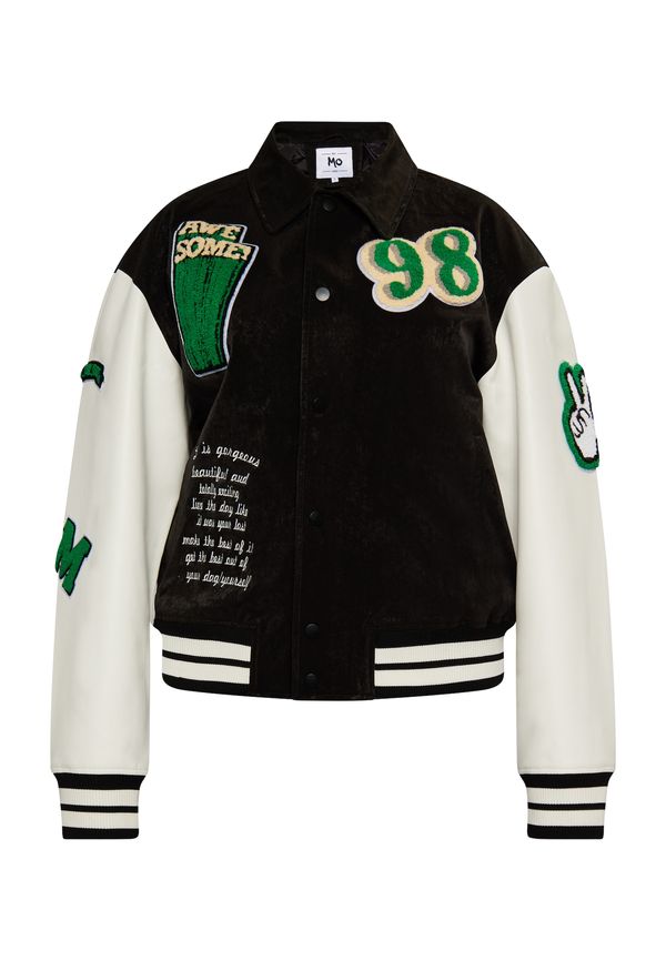 MO MO Преходно яке  бежово / зелено / черно / бяло