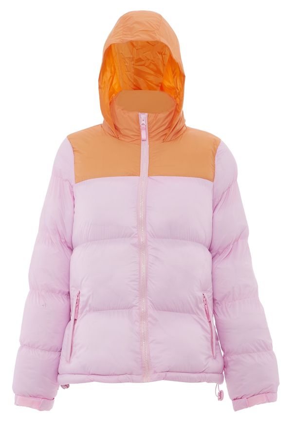MO MO Зимно яке  тъмнооранжево / бледорозово