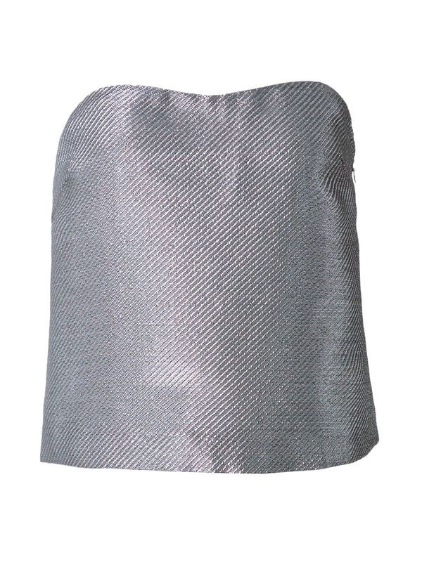 modström modström Блуза 'Gabbie'  сиво / сребърно