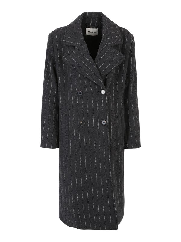 modström modström Преходно палто 'Stinna'  тъмносиво / бяло
