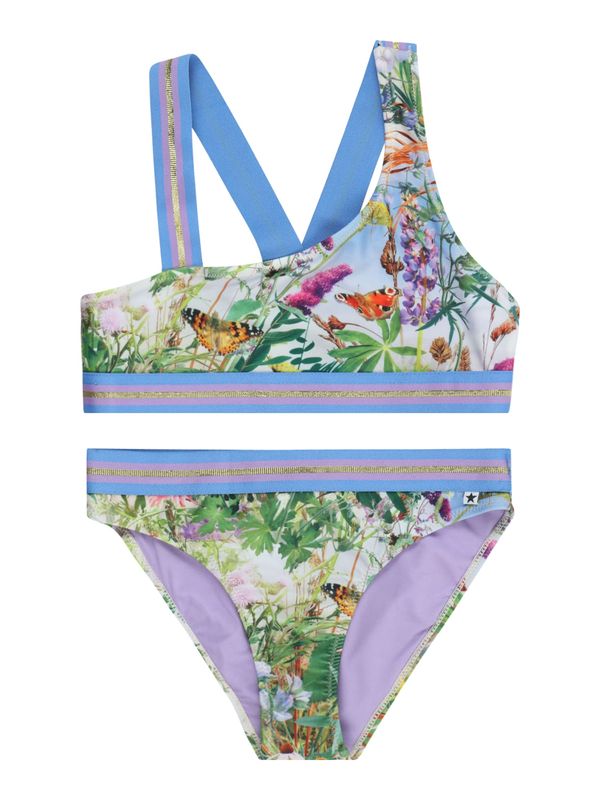 Molo Molo Бански тип бикини 'Nicola'  небесносиньо / златистожълто / зелено / светлолилаво