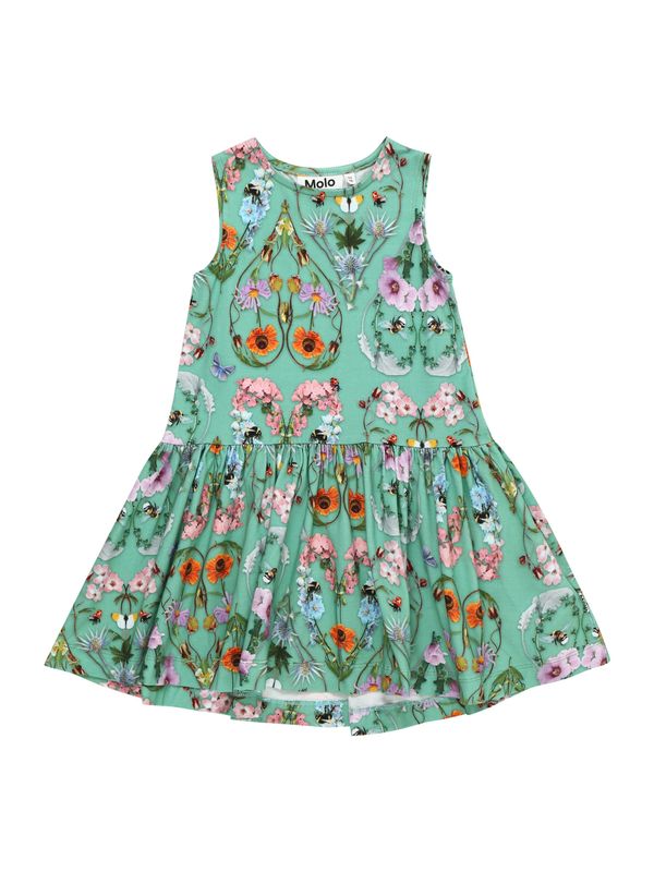 Molo Molo Рокля 'Candece'  смарагдово зелено / люляк / тъмнооранжево / бледорозово