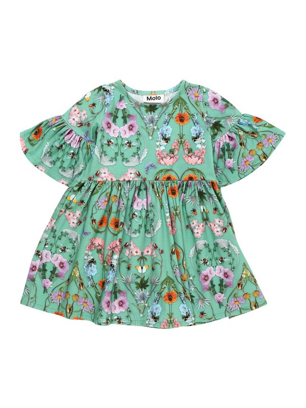 Molo Molo Рокля 'Chasity'  зелено / тъмнозелено / лилав / оранжево
